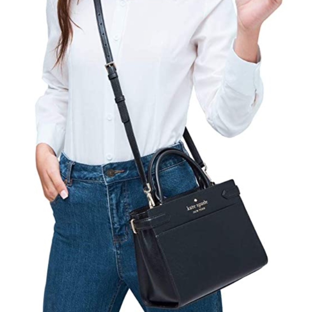 Kate Spade Black Purse (Gold Lettering)